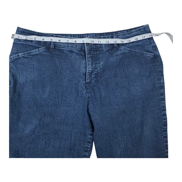 St Johns Bay Capris Womens 16P Denim Cotton Blend Comfy And Stylish - Picture 7 of 10